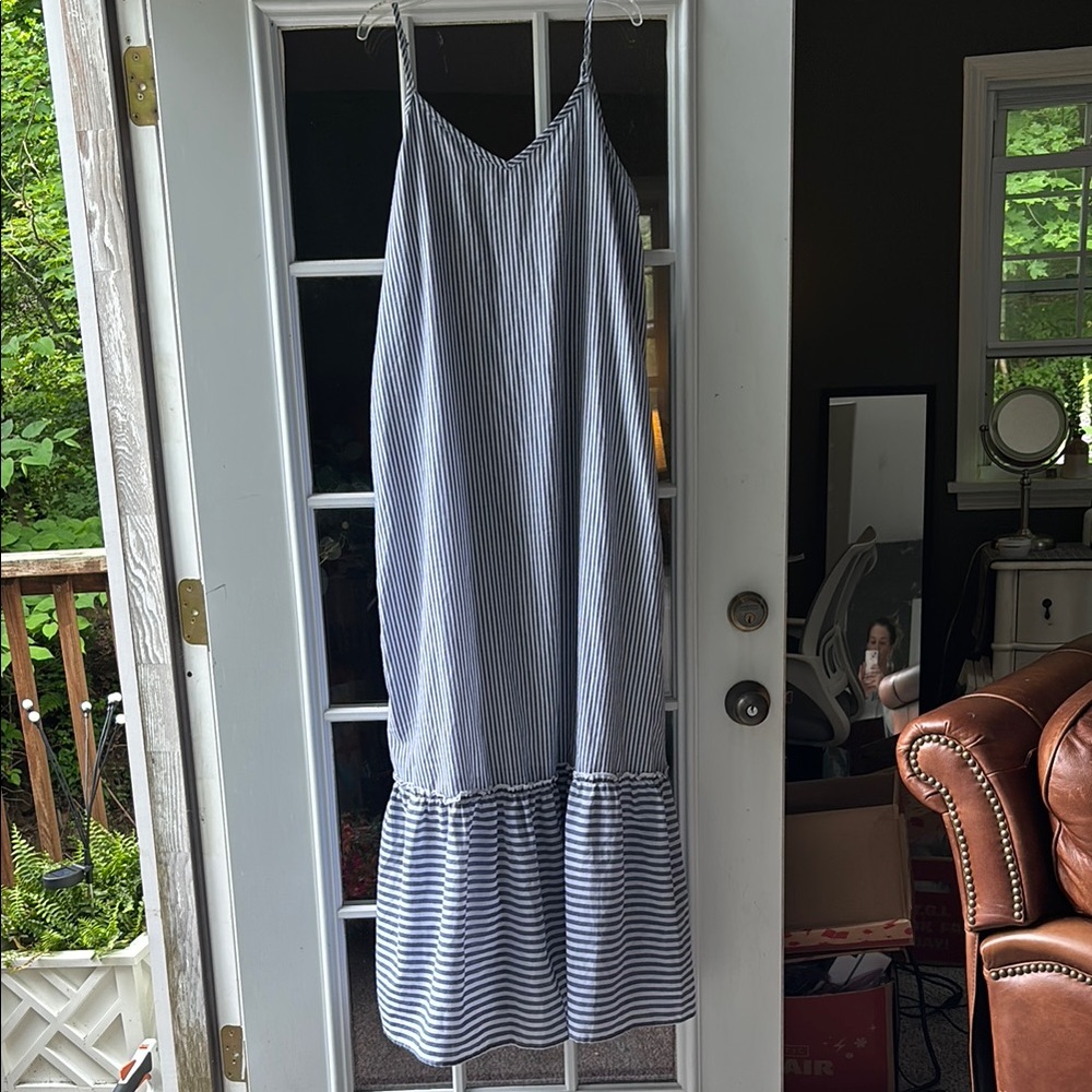 Pinkblush Blue and White Striped Dress